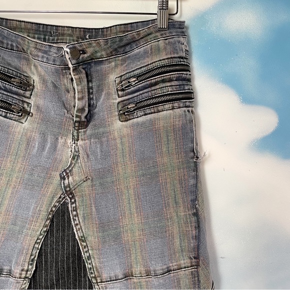 Upcycled denim maxi skirt - Picture 2 of 4